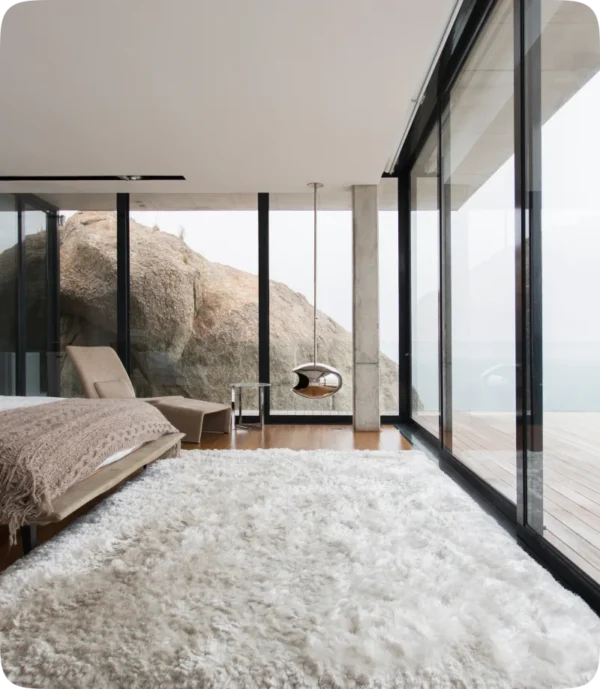 White Shag Rug